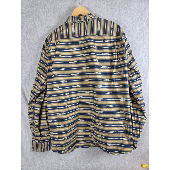 LL Bean Signature Aztec Southwestern Button Down Long Sleeve Shirt 2XL Slim Fit - Picture 3 of 9